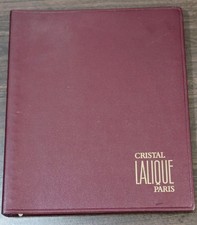 Vintage Lalique Paris Dealer Catalog Complete Binder Plates Letters 1967 1970s picture