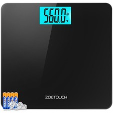 Heavy Duty Bathroom Scale 560lbs Extra Wide Platform Large LCD picture