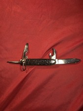 🔥Vintage Camillus New York USA Camp Scout Utility Pocket Knife 4 Blade Bail🔥 picture
