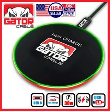 30W Wireless Phone Charger Pad Dock Fast Charge for Samsung iPhone All Universal picture