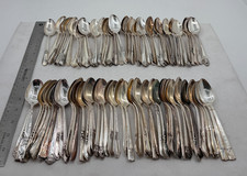 Lot of 100 Assorted Vintage Silverplate Teaspoons - Lot#149 picture