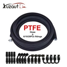4AN-6AN-8AN-10AN Nylon Braided PTFE Fuel Line 10FT 16FT 20FT Fitting Hose Kit picture