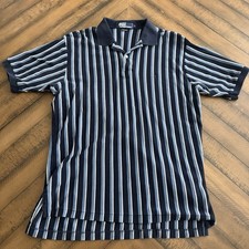 Vintage Polo Ralph Lauren Shirt Mens Large Blue White Striped USA 90s Pony picture