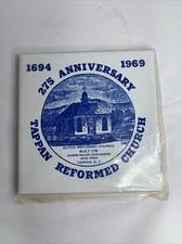 Vintage 1964 1969 275th Anniversary Tappan Reformed Church Dutch Tile Trivit  picture