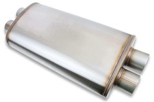 Flowmonster Performance Muffler 3 in Dual inlet & outlet 12599-FM 409 Stainless picture