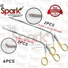 Caspar Intervertebral Disc Rongeur 2 mm x 22 cm Straight and Up 4 Pcs Set picture