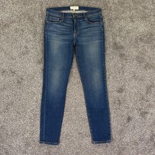 The Great The Skinny Skinny Jeans Womens 29 Blue Medium Wash Stretch USA Made picture