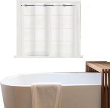 Plastic Frosted PEVA Bathroom Window Curtain, No Hook Needed Narrow Short Peva picture