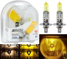 Nokya 2500K Yellow H1 Nok7617 55W Two Bulbs Head Light High Beam Replacement OE picture