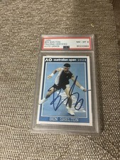 AO Australian Open 2024 Ben Shelton Hard Signed Auto PSA 8 #/100 PRO NET picture