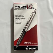26062 Pilot Precise V5 RT Rollingball Pen, Ex Fine 0.5mm, Black, Pack of 12 picture