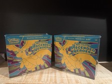 2X POKEMON ASCENDED HEROES ELITE TRAINER BOX NEW SEALED small rip picture