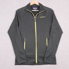 Patagonia R1 Mens Small Gray Full Zip Regulator Grid Fleece Outdoor Hiking picture