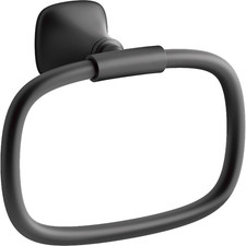 KOHLER Rill Matte Black Wall mount Single Towel Ring picture