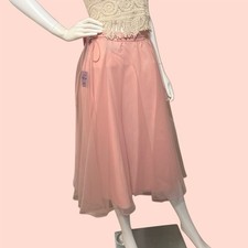 Vintage 1950’s Pink Tulle Midi Skirt picture