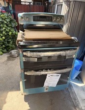 GE Cafe Slide-In Electric Range Blue/Stainless 5 Burner Smooth Top Knobs picture