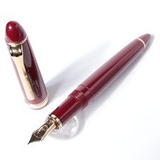 Sailor Profit Standard 14K Fountain Pen H-F Maroon GT Excellent Used picture