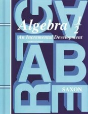 Saxon Algebra 1/2, 3rd Edition: Student Edition 2004 - Hardcover - GOOD picture