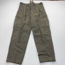 Vintage 1962 West German Army Bundeswehr Wool Cargo Pants K Begemann picture