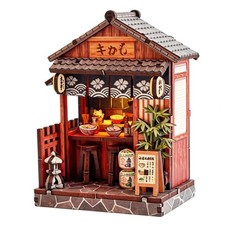 DIY Japanese Shop Book Nook Kit Wooden Miniature Dollhouse 5.7 x 6.1 x 7.8 in picture