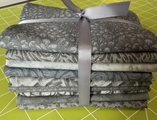 All Gray Fat Quarter Bundle 9 Different Designs picture
