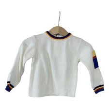 Vintage Baby Sweater 1980s Rainbow 12-18 Months picture