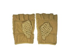 Leather Crochet Cycling / Bicycle Gloves - Vintage    British Tan picture