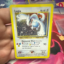 Lugia 9/111 Neo Genesis Holo Rare Pokemon TCG ENG 2000 MOUTH SWIRL 🌀 picture