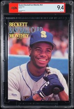 Ken Griffey Jr Beckett Baseball Monthly Magazine #64 July 1990 PSA 9.4 Not CGC picture