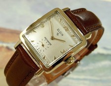 1950's Vintage ELGIN SHOCKMASTER, Stunning Silver Dial, Serviced picture