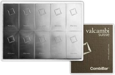 100 grams .999 Silver - Valcambi Suisse CombiBar - U3041 - STOCK picture