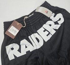Las Vegas Oakland Raiders Shorts Mens S  Mitchell & Ness NFL Throwbacks Mesh picture