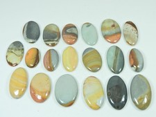 382Cts. Natural Imperial Jasper Oval Shape Cabochon Loose Gemstone 19Pcs Lot F41 picture