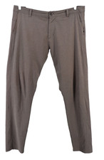 Vuori Aim Performance Chino Pants Mens 36x32 Brown Stretch Travel Actual 39x32 picture