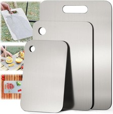 Titanium Cutting Board Set of 3, 100% Pure Titanium Cutting Boards for Kitchen picture