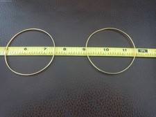 2 VINTAGE 18K GOLD BANGLES picture