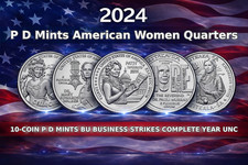 2024 P D American Women Quarters 10 Coin Set BU Uncirculated picture