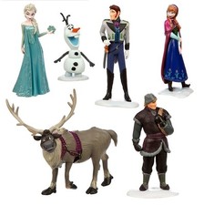 Frozen Elsa Anna Olaf Playset 6 Figure Cake Topper *FAST SHIPPING* Toy Doll Set picture