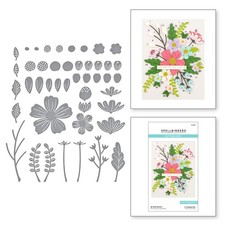 Spellbinders Be Bold Blooms Etched Metal Dies Floral Craft Die Set picture