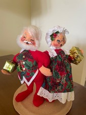 Vintage 1996 Annalee Mr and Mrs Santa picture