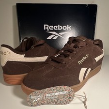 Reebok Royal Complete 3.0 Brown Suede Low Top Lace Up Comfort Sneakers picture