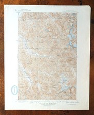 Glacier Peak Suiattle River Washington Vintage USGS Topo Map 1946 Topographic picture