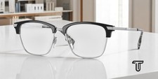 BURBERRY BE2359 3001 Pearce Black Demo Lens 53 mm Men's Eyeglasses picture