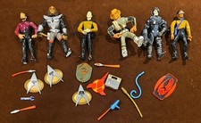 1990s Star Trek The Next Generation Lot of 6 Action Figures & Accessories picture