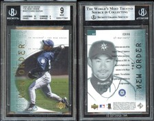 2001 UD Reserve The New Order #NO7 Ichiro Suzuki Rookie RC BGS 9 Mariners picture