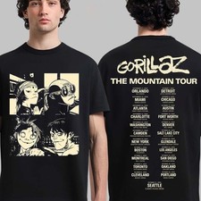 Gorillaz The Mountain Tour 2026 US And Canada Merch With Dates T-Shirt Reprint picture