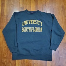 Vintage South Florida Bulls Sweatshirt Mens Large Green NCAA Football MV Sport picture