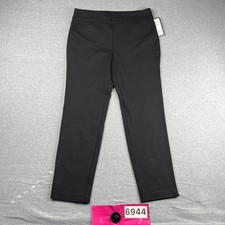 Charter Club Slim Leg Pants Women Size 16 Black Tummy Slimmig Cambridge Slim NEW picture