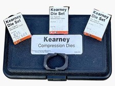 Kearney Type O Compression Die Set – 4 Dies w/ Original Boxes & Kearney Case picture