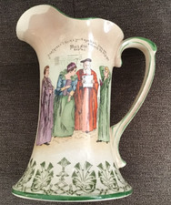 VTG D.F. HAYNES SHAKESPEARE PITCHER CHESAPEAKE POTTERY BALTIMORE MUCH ADO QUOTE picture